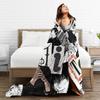 T-Toji Fushiguros Manga Knife  Blankets Soft Warm Flannel Throw Blanket Cover for Bed Living room Picnic Travel Home Couch