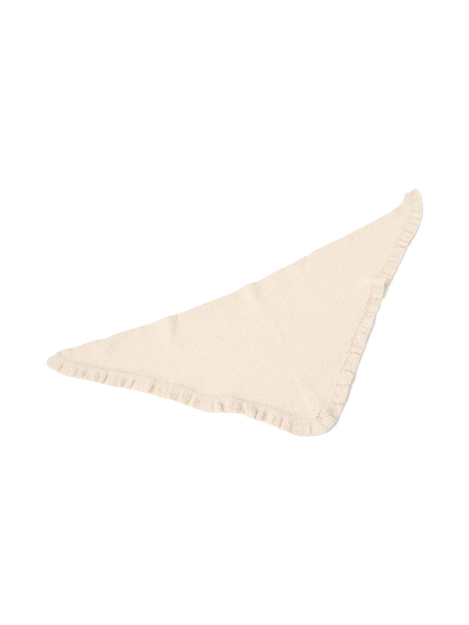 

Beams Boy Women s Small Ruffle Triangle Scarf, OFF_WHT FREE