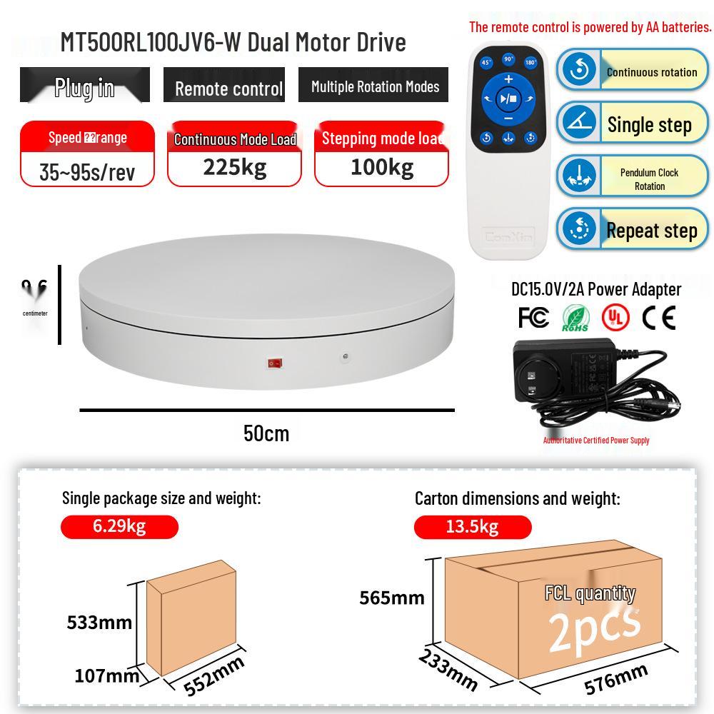 Remote-Controlled Rotating Display Stand for Photography and Jewelry