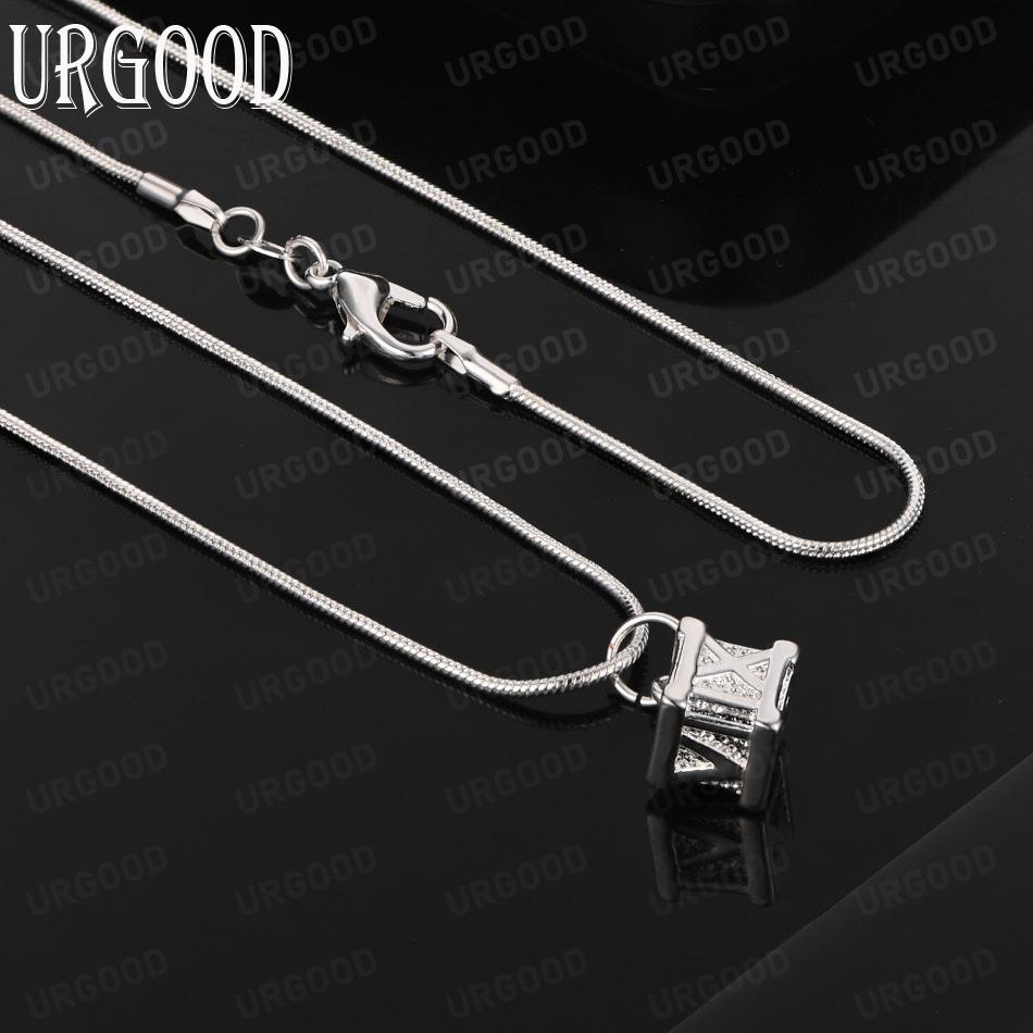 925 Sterling Silver Minimalist Cube Pendant Necklace - Stylish Evening Jewelry