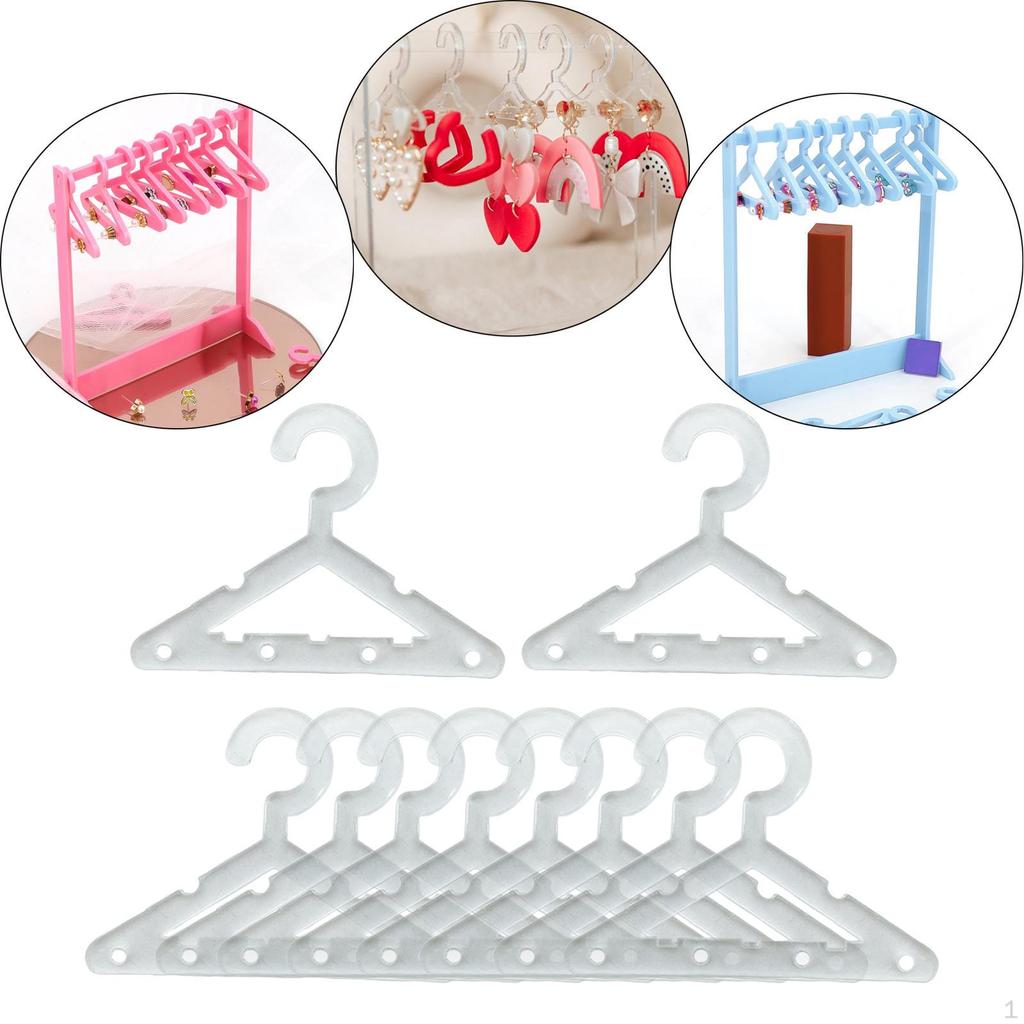 Percha de acrílico para pendientes, Mini soporte de joyería para niñas y mujeres, decoraciones para pendientes sin