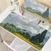 Van Gogh's Oil Painting Mouse Pad Starry Night Large Rubber XXL PC Desk Accessories Mousepad for Office&Gamer Keyboard Decor Mat