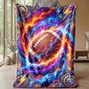 Electric Football Energy 3 Theme blanket Lightweight Warm Flannel Blanket Decorative Throw Blanket for Home Decoration