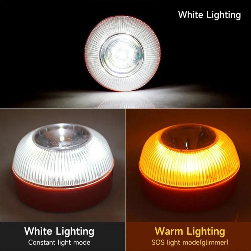 Car Emergency Light V16 Flash Lights Magnetic Induction Road Accident Lamp Beacon Safety Accessory Auto Warning Signal Lamps