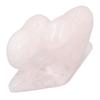Pink Quartz Stone Crystal Energy Stone Handicraft Ornament for Desk Decoration Meditation Spiritual