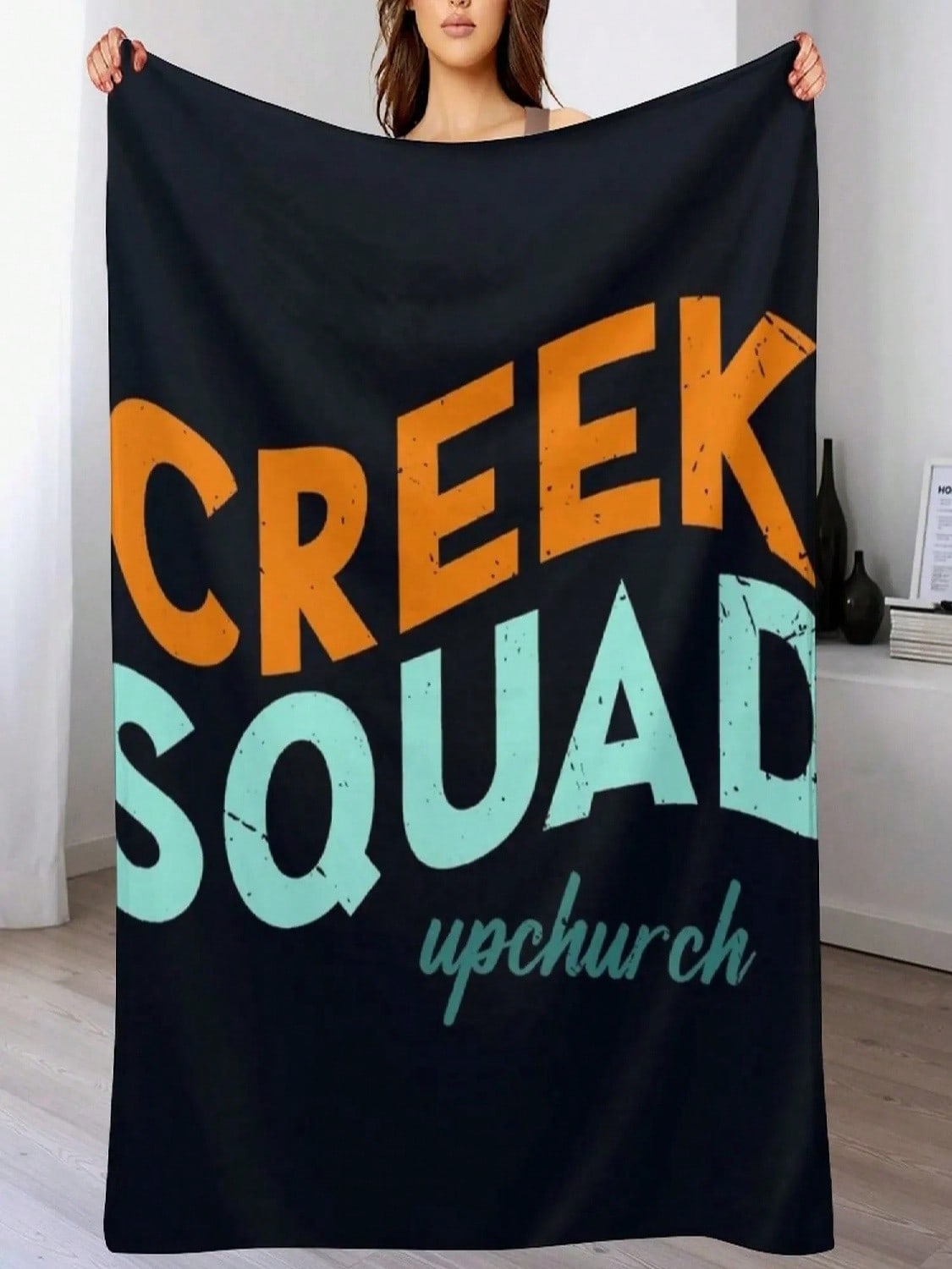 Creek Squad Upchurch Throw Blanket Moving Hairy Decoratives Tourist Blankets 75X95CM