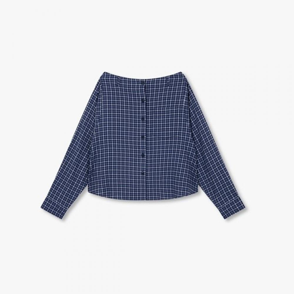 Studio Tomboy Two Way Check Shirt Skirt 9106221219ct Blue/OS