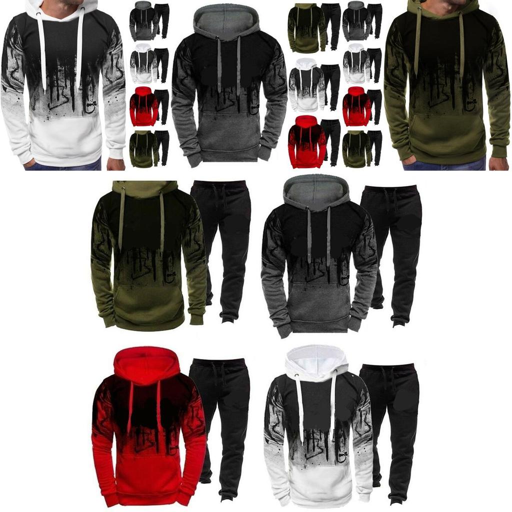 Stylish Men's Tracksuit With Comfortable Hoodie And Relaxed Sweatpants For Everyday Fashion