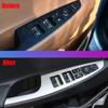 Für Hyundai Tucson 2015-2018 Carbon Fiber Innen Aufkleber Fensterheber Schalter Taste Panel Schalter Trim