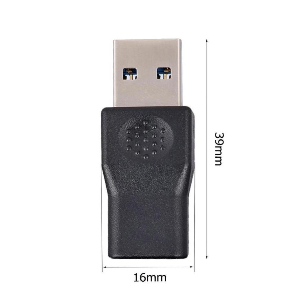 Adaptador OTG USB 3.0 Macho a USB 3.1 Tipo C Hembra Convertidor de Datos para Portátil Escritorio Puerto USB-C a USB-C Hembra
