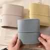 Faux Leather Mini Photo Album Transparent Pages with 3-Ring Pocket Photo Album Photo Display Card Collection 3-Inch Photo Book