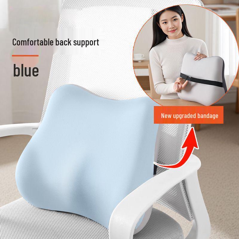 Ergonomic Memory Foam Seat & Lumbar Support Cushion for Office Chair