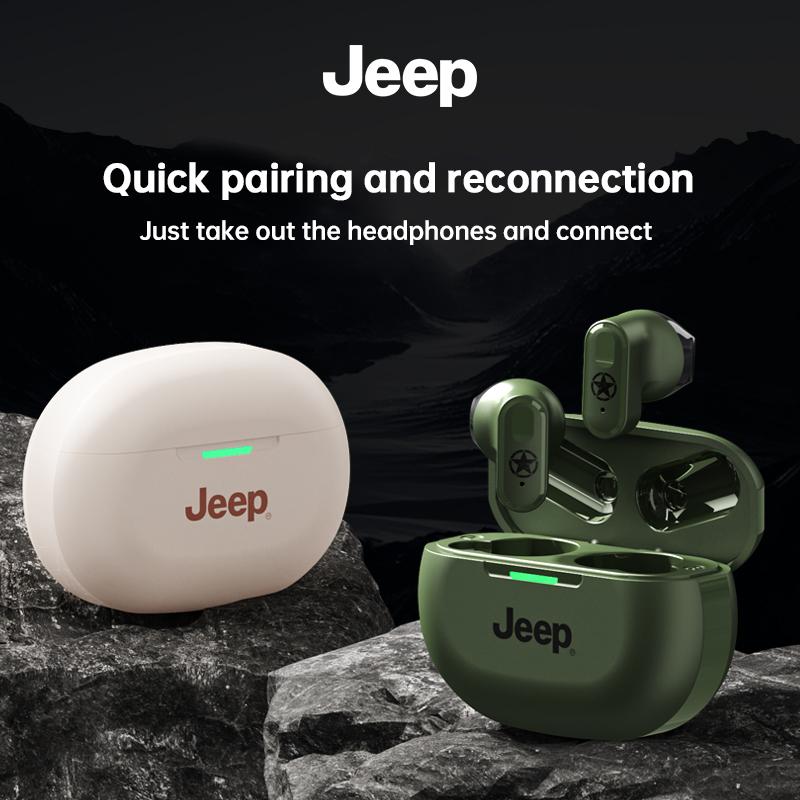 JOT2 Jeep TWS Wireless Bluetooth Earphones Sport Music Headphones HiFi Stereo Headset Noise Reduction Earbuds with Mic HD Voice