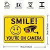 Funny Metal Sign Wall Art Surveillance Humorous Quote Home Office Decor