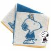 Brooks Brothers X Peanuts Towel Handkerchief with Snoopy Hand Appliqué (Blue) Men's Towel, Approx. 25cm, 001523-0002-01