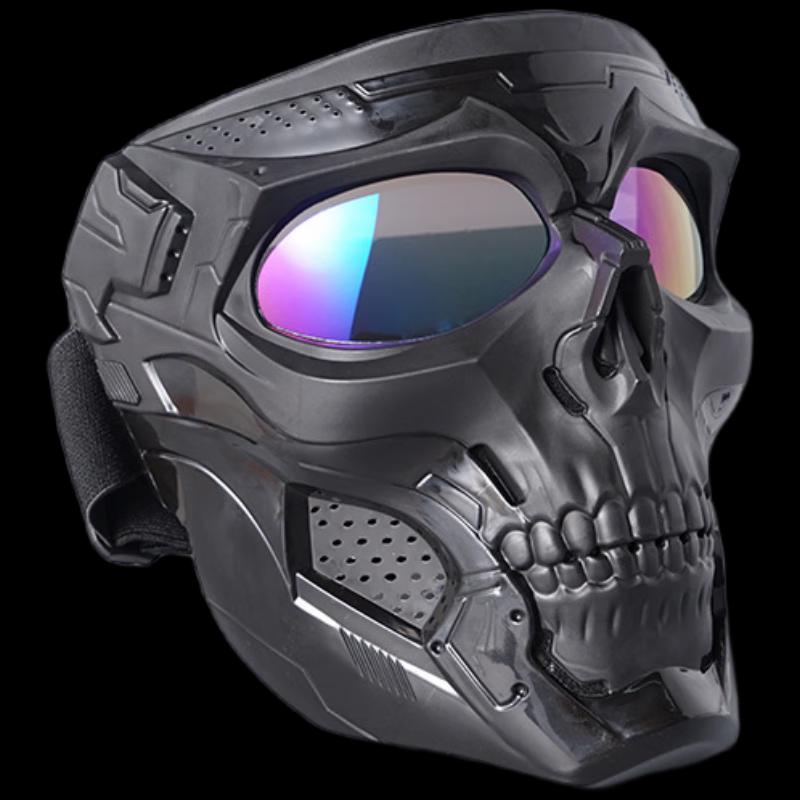 Motorcycle Skull Face Mask Goggles One Size