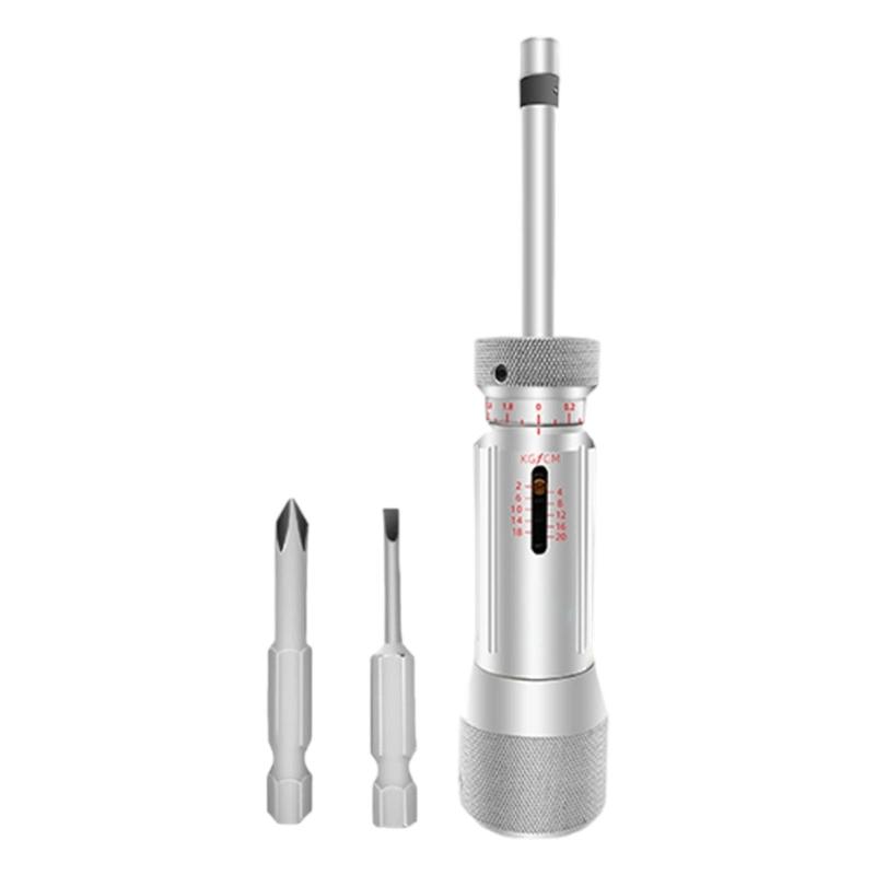 Adjustable Torques Screwdriver With Etched Scale Ergonomic Metal Handle For Accuracy Fastening In Electronics And Home Repair