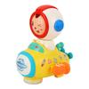 Tummy Time Toy with Light Music Astronaut Shape Auto Changing Face Universal Walking Car Crawling Mu