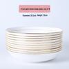 Assiettes de dîner en porcelaine osseuse à bordure dorée européenne de Jingdezhen
