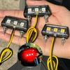 Motorcycle LED License Plate Light Motorcycle Modification License Plate LED Light Waterproof Motorcross License Plate Lamp 12v