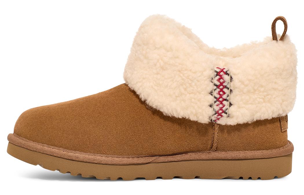 UGG Classic Ultra Mini Boot Heritage Braid Chestnut Women s 1151750-CHE 36