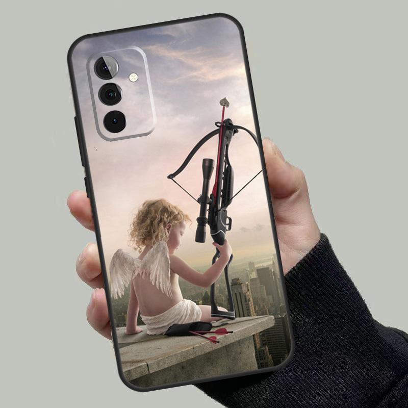 Angel Cupid Art Paint Case For Samsung Galaxy A55 A35 A15 A52 A32 A12 A16 A26 A36 A56 A53 A33 A13 A14 A34 A54 A17