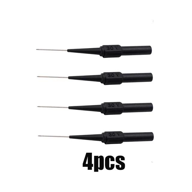 1/20PCs 30V Motorcycle Diagnostic Tools Multimeter Test Lead Extention Back Piercing Needle Tip Probes Car Test Probe Kit 0.7MM