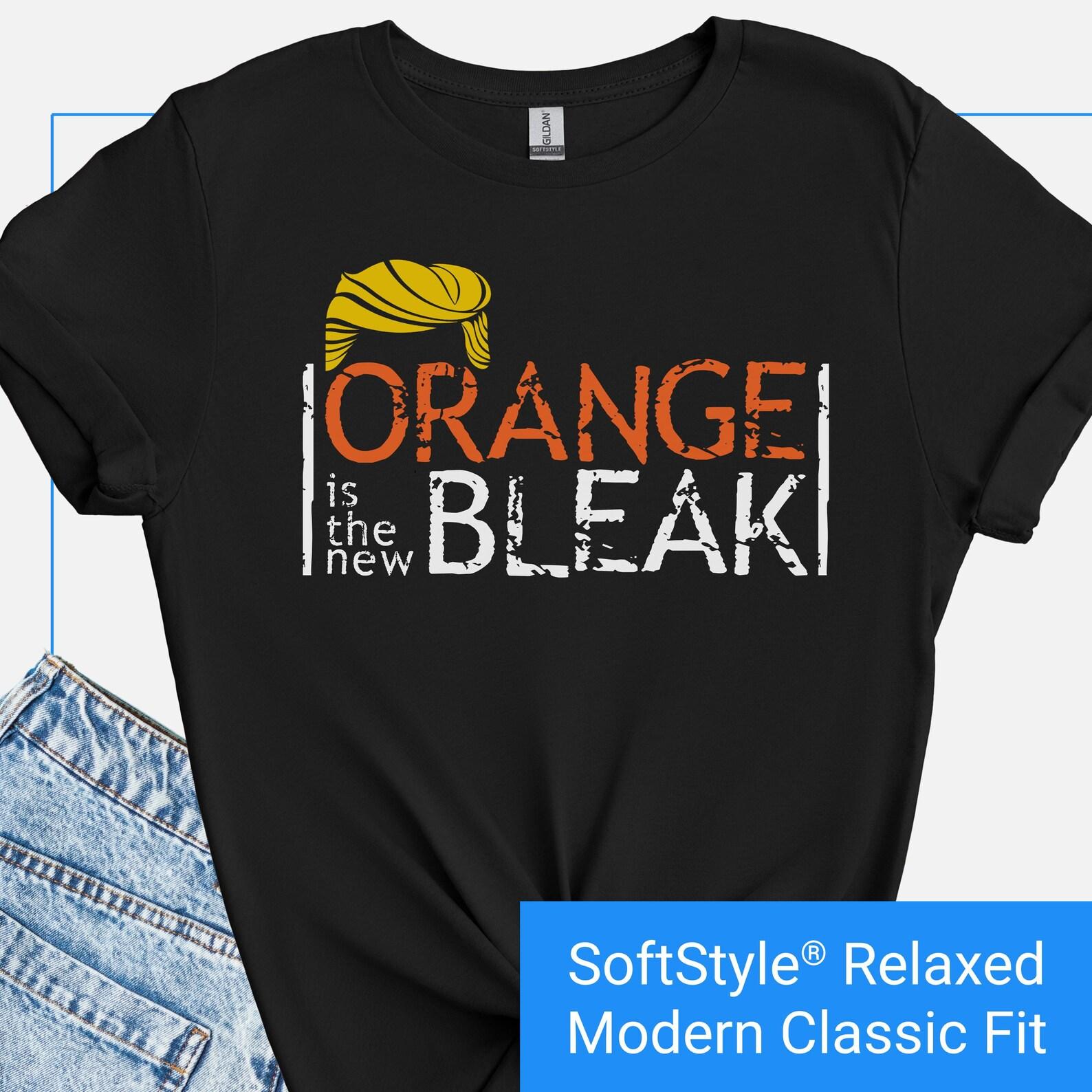 Anti-Trump Shirt, Orange Is the New Bleak T-Shirt, Anti-Trump Graphic Tee, Anti-Trump Clothing, Trump Opposition Tshirt M