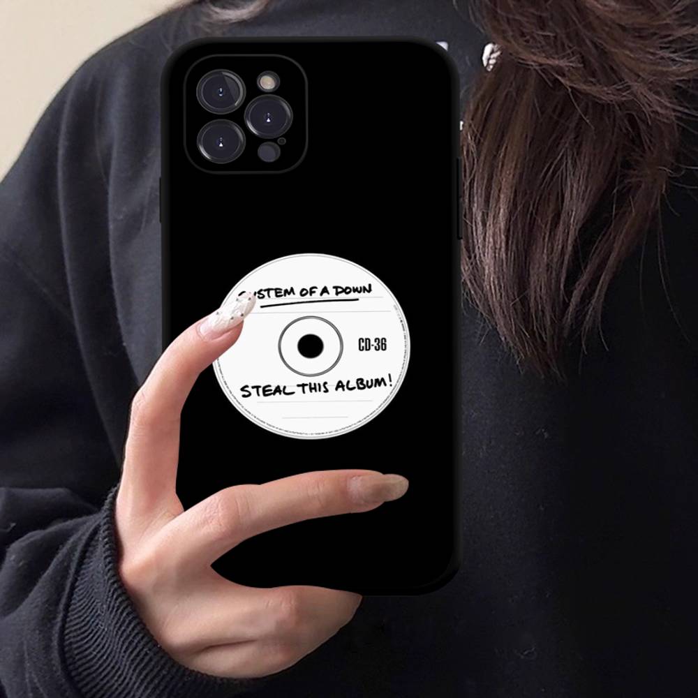 Band S-System of a D-Down Phone Case Black Soft Silicone TPU Phone Case For IPhone 11 12 13 14 15 16 17 Pro Plus Mini Max