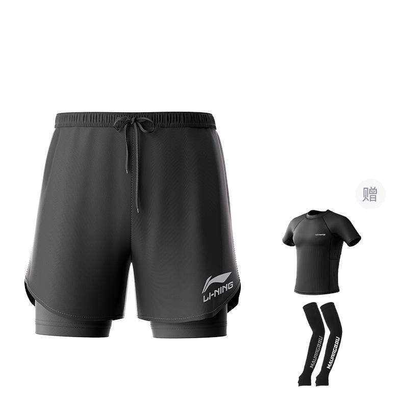 Li Ning Swimming Shorts Men's Black LSKT667s