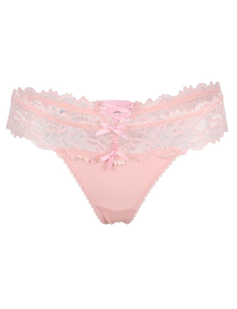 Ohyeah Sexy Plus Seamless Lace Floral Long Peach Sexy Underwear Women's T-Back Panties, Size, Print, Cute, Breathable, Soft, Legs, Butt, Panties,