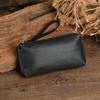New Men's Genuine Leather Handbag Ultra Soft Top Grain Cowhide Long Wallet Fashion Simple Leather Phone Bag S007