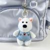 Cute Drag-out West Highland Puppy Plush Doll Children's Gift Three-inch Gift Doll Pendant