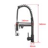 Black 2-Way 360 Rotation Oil Rubbed Pull Out Kitchen Water Tap Spout Faucet Handheld Shower Kitchen Water Mixer Taps