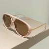 Oversized Pilot Sunglasses  New in Vintage Double Bridge Sun Glasses Women Trendy Luxury Brand Design Outdoor Shades