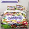 3pcs Rugrats in paris4 Design Cover Set - HD Printed Bedding with 1 Cover and 2 Pillowcases - Perfect for Home and Dorm Decor