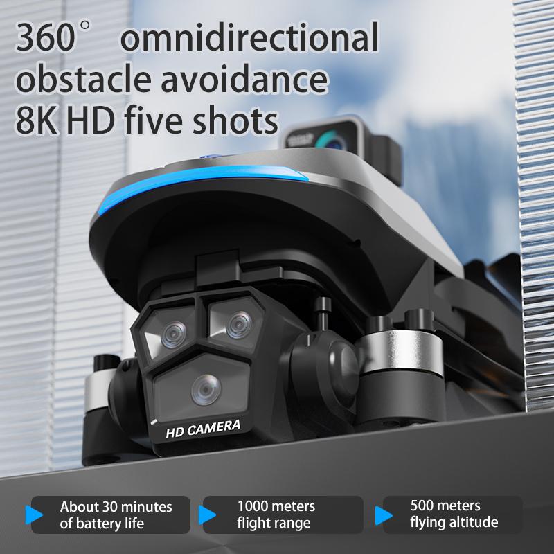 AE8 GPS Drone Professional 8K Dual Lens Camera Brushless  Obstacle Avoidance FPV with Large Screen Remote Control Folding Drone