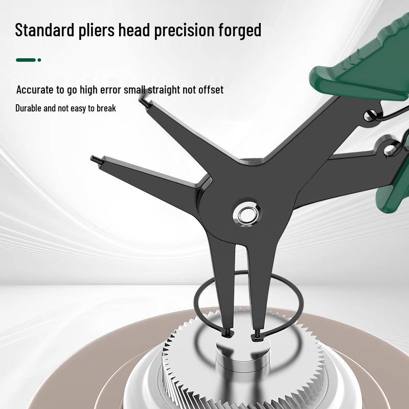 Two-in-One Multifunctional Circlip Pliers for Internal and External Rings