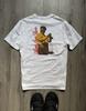 Tricou Alb cu Grafică Aime Leon Dore Mărime Mare Papou Bunicul