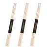 ammoon 12 Pairs of 5A Wooden  sticks   Sticks Fraxinus Mandshurica Wood   Set Accessories