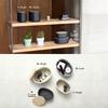 ideaco (Ideaco) Small Tabletop Storage Box with Lid, 18cm (W) X 12cm (D) X 8cm (H), Oval Box S Low, Stone Sand Black