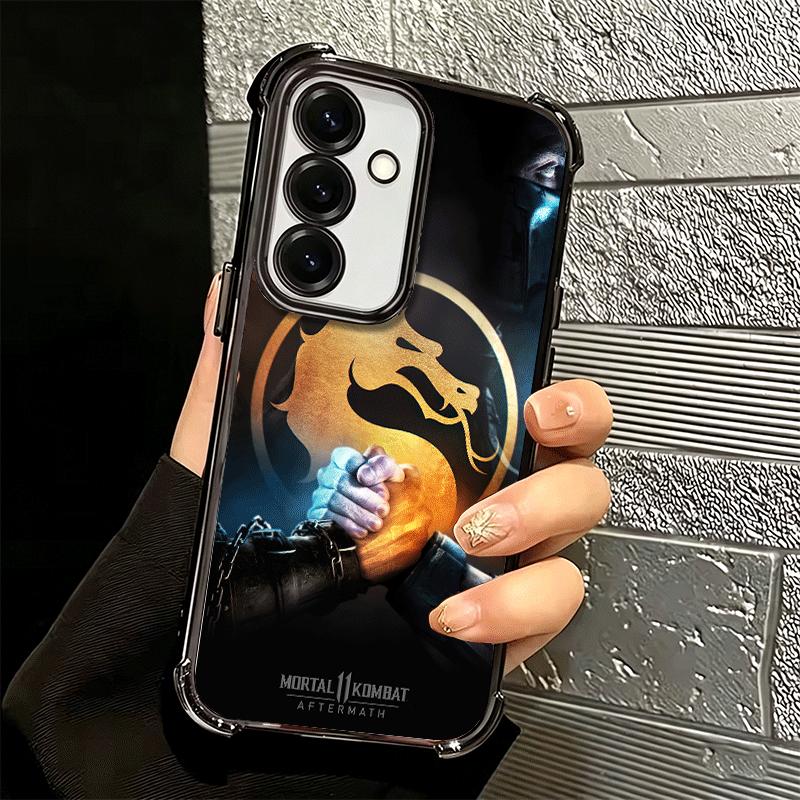 Mortal Kombat Game Plating Phone Case For Samsung A17 A07 A37 A57 A16 A56 A15 A55 A14 A54 A13 A53 A26 A36 A25 A35 A24 A34 A23 A3