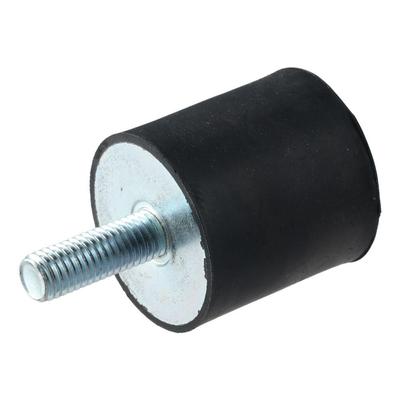 Practical M6 M8 M10 Thread Rubber Mounts Black Cylindrical Shock Absorber Vibration Isolators Water Pumps