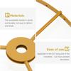 Double Ring Lamp Shade Bracket Premium Iron Diy Pendant Lamp Frame For Home Office Decor Chandelier Holder E27 Light Frame