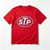 T-shirt Unisex Estiva 2026 Vintage Casual STP Automotive Olio per Motori Nostalgica con Cappuccio Morbido per l'Uso Quotidiano Comoda Streetwear