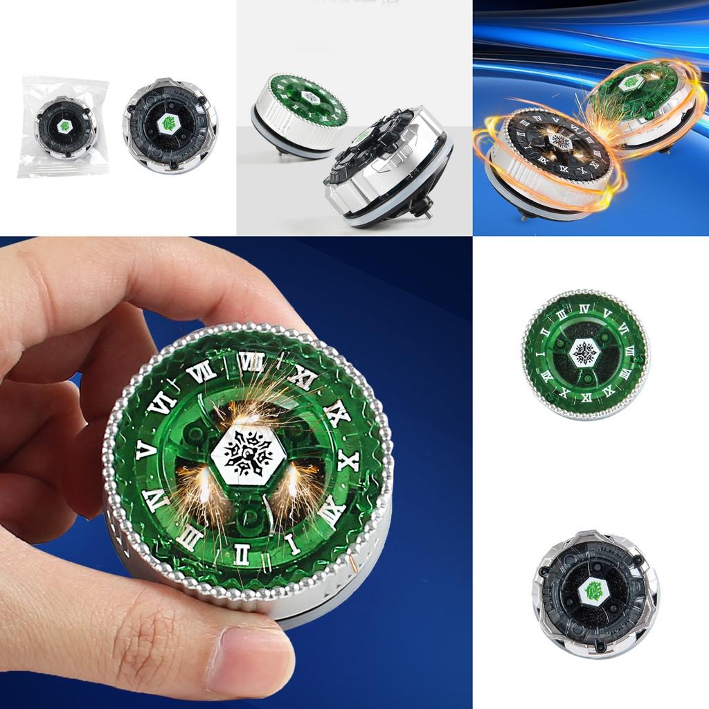 Premium Alloy Burst Spinning Top Bb104106 Colorful Handheld Firework Gyro Toy