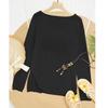 Women V Neck Hollow Knit Crochet Pullover Sweater Loose Fit Lightweight Top Casual Beach Pullover Knitted Blouse