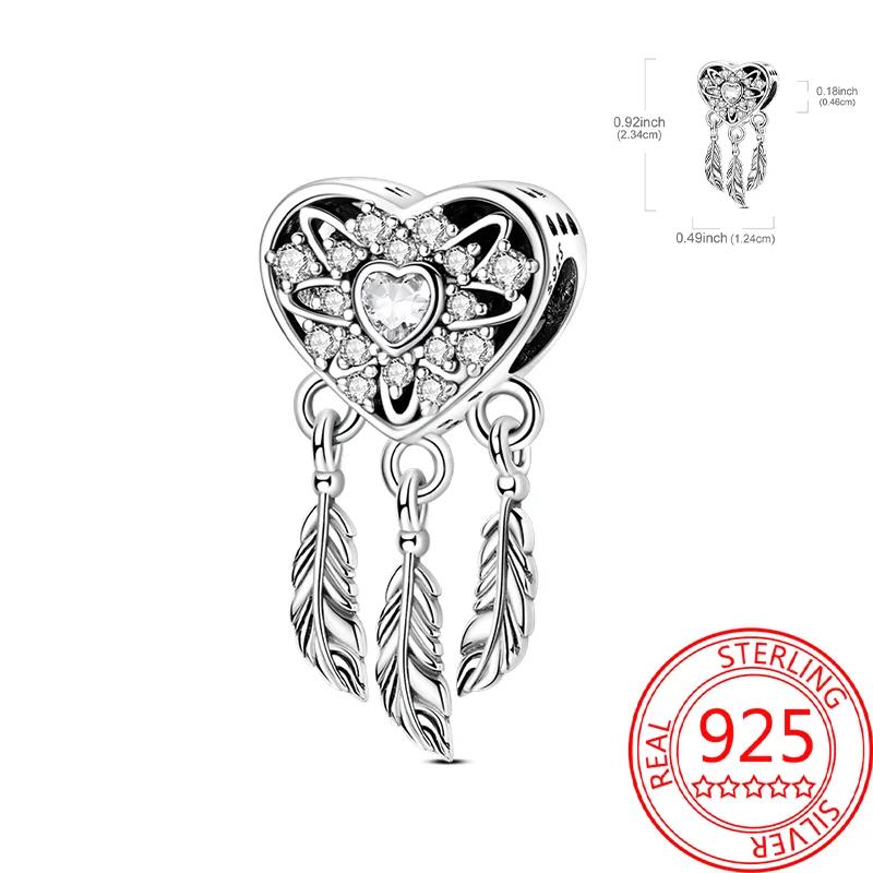 

Copper Bright Sun Charms Dazzling Stone Sun Dreamcatcher Beads Fit Original Bracelet For Women Diy Jewelry Gifts