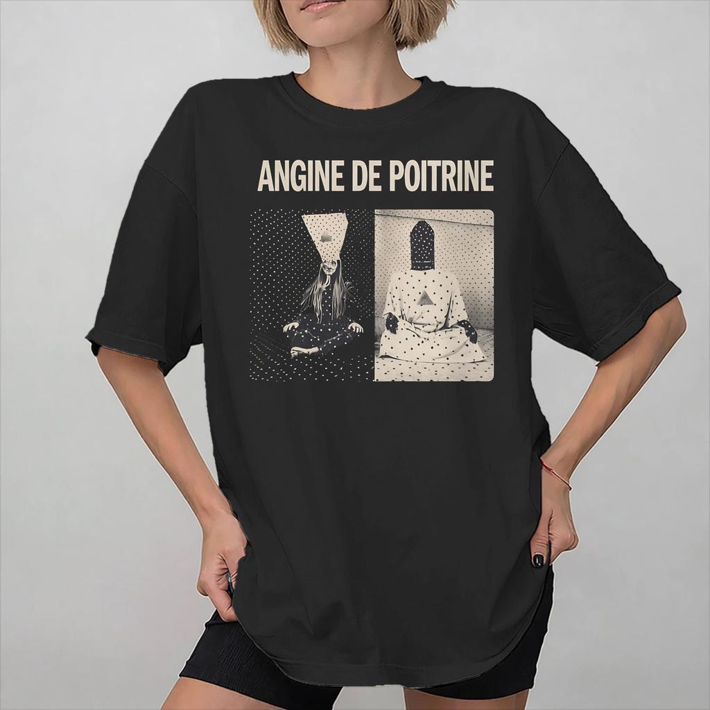 Angina Pectoris Band Merch Unisex Damen T-Shirts Reines Baumwoll-T-Shirt Grafik-T-Shirt Kleidung