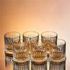 50ml/70ml/100ml Luxury Wine Glasses Creative Carved Whiskey Glass Exquisite Transparent Glass Cup Spirits Cup Bar Accessories